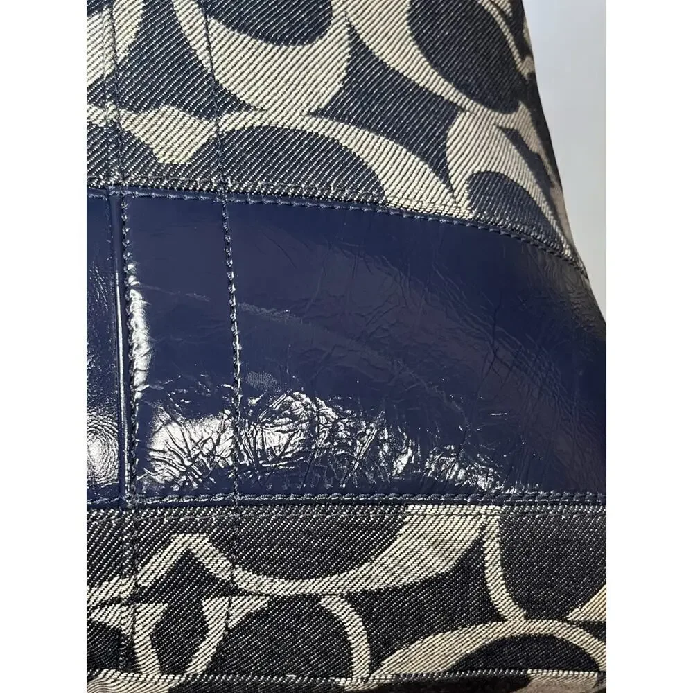 Y2K Coach 12549 Legacy Signature Denim Hobo Bag & 41718 Wristlet